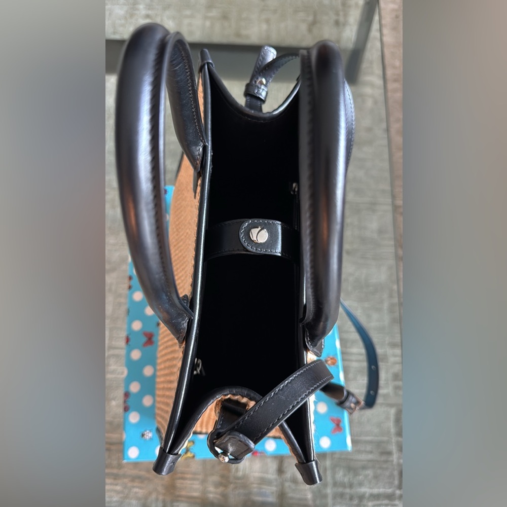 Versace Tan and Black Tote Bag with Structured Design - Picture 4 of 6